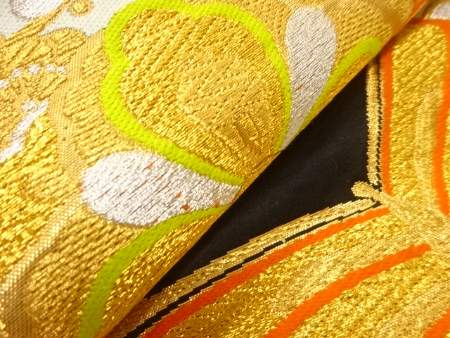 Akinobu Kashimura様 7344426: JAPANESE KIMONO / ANTIQUE FUKURO OBI / SILK / WOVEN